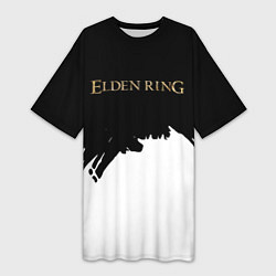 Футболка женская длинная Elden ring gold, цвет: 3D-принт
