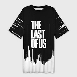 Женская длинная футболка The last of us текстура