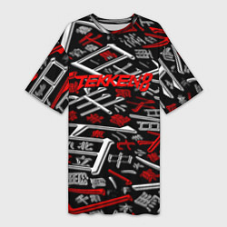 Футболка женская длинная Tekken steel japan, цвет: 3D-принт