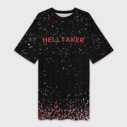 Женская длинная футболка Helltaker демоны