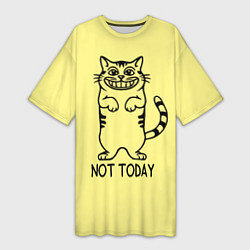 Женская длинная футболка Хитрый кот