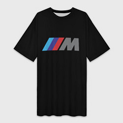 Футболка женская длинная BMW sport logo, цвет: 3D-принт