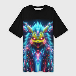 Футболка женская длинная Terrible Pikachu - nightmare, цвет: 3D-принт