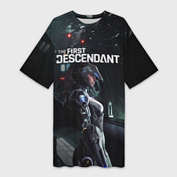 Футболка женская длинная Game - The First Descendant, цвет: 3D-принт