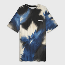 Футболка женская длинная Crush 01, цвет: 3D-принт