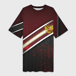 Женская длинная футболка Сталь Россия текстура