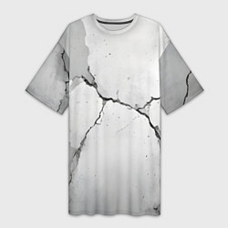 Женская длинная футболка Растрескавшийся бетон