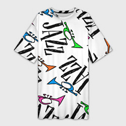 Женская длинная футболка Just jazz in color