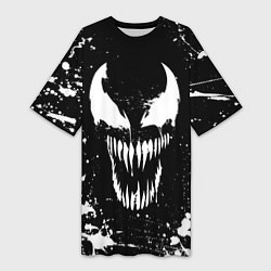 Женская длинная футболка Venom logo