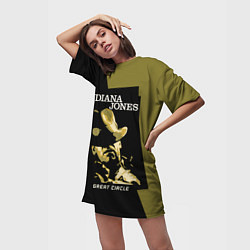 Футболка женская длинная Indiana Jones and the Great Circle, цвет: 3D-принт — фото 2