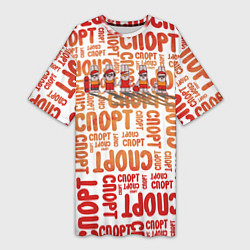 Женская длинная футболка КролСпорт