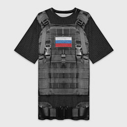 Женская длинная футболка Бронежилет спецназ - армия России