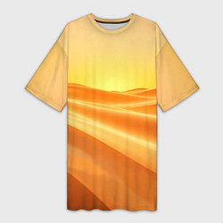 Женская длинная футболка Золотые пески