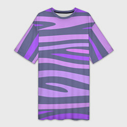 Женская длинная футболка Лавандовые волны