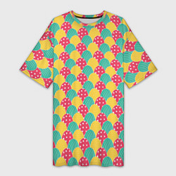 Женская длинная футболка Крашенные яйца