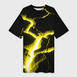 Футболка женская длинная The rift, цвет: 3D-принт