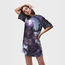 Футболка женская длинная Mileena, цвет: 3D-принт — фото 2