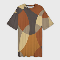 Женская длинная футболка Графические цветные текстуры и паттерны