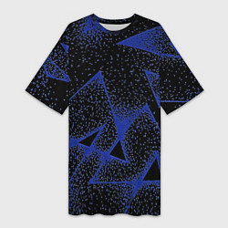 Женская длинная футболка Triangles with dots