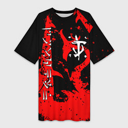 Женская длинная футболка Doom dark age dragon