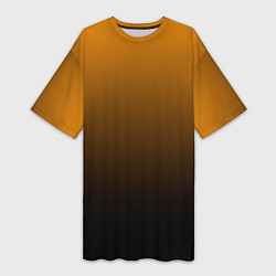 Женская длинная футболка Orange gradient