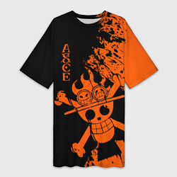 Женская длинная футболка One Piece - Ace