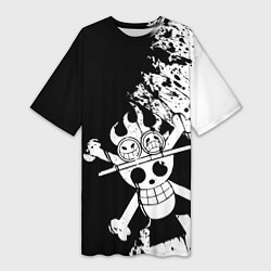 Футболка женская длинная Символ Эйса, цвет: 3D-принт