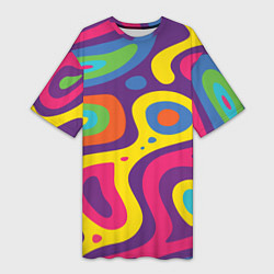 Женская длинная футболка Abstract tac