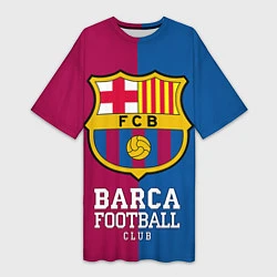 Женская длинная футболка Barca Football