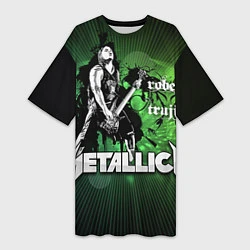 Женская длинная футболка Metallica: Robert Trujillo