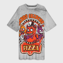 Женская длинная футболка Freddy Pizza