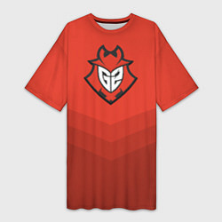 Футболка женская длинная G2 eSports Uniform, цвет: 3D-принт