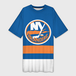 Женская длинная футболка New York Islanders