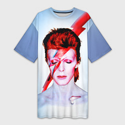 Футболка женская длинная Aladdin sane, цвет: 3D-принт