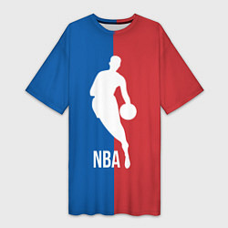 Женская длинная футболка Эмблема NBA