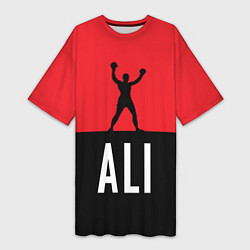 Футболка женская длинная Ali Boxing, цвет: 3D-принт