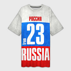 Женская длинная футболка Russia: from 23