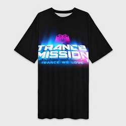 Женская длинная футболка Trancemission: Trance we love