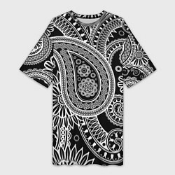 Женская длинная футболка Paisley