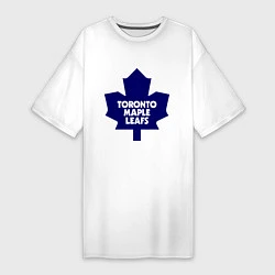 Футболка женская-платье Toronto Maple Leafs, цвет: белый