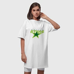 Футболка женская-платье Dallas Stars, цвет: белый — фото 2