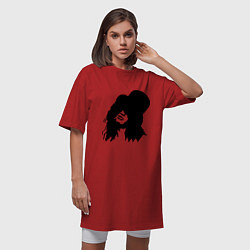 Футболка женская-платье Guns n Roses - Slash, цвет: красный — фото 2