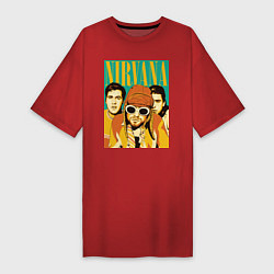 Женская футболка-платье Nirvana