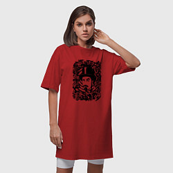 Футболка женская-платье System of a Down, цвет: красный — фото 2