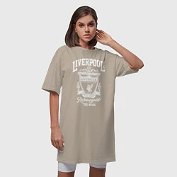 Футболка женская-платье Liverpool: Est 1892, цвет: миндальный — фото 2