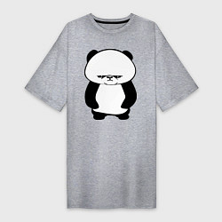 Женская футболка-платье Грусть панды
