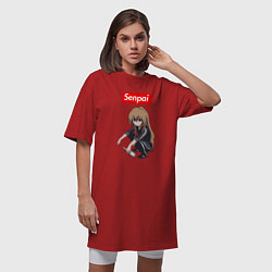 Футболка женская-платье Senpai Gop-Stop, цвет: красный — фото 2