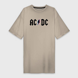Женская футболка-платье AC/DC