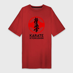 Футболка женская-платье Karate Kyokushin, цвет: красный