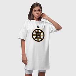 Футболка женская-платье Boston Bruins NHL, цвет: белый — фото 2
